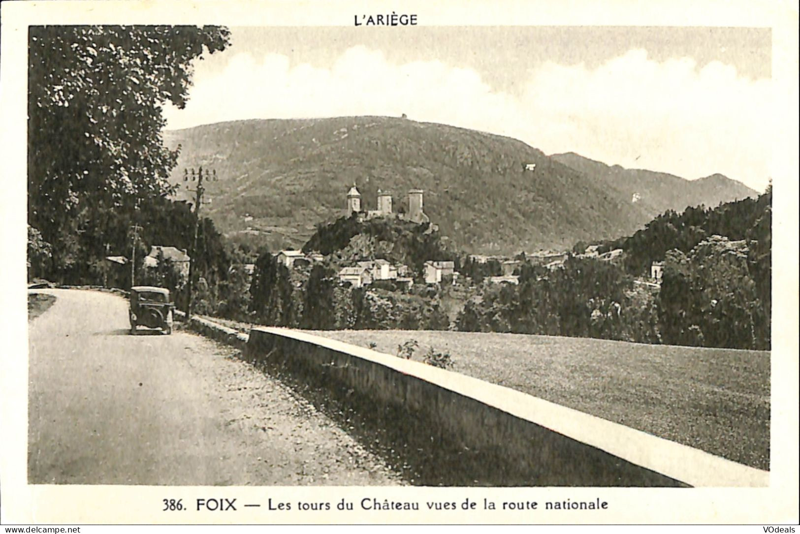 France - (09) Ariège - FOIX - Les Tours Du Château Vues De La Route Nationale - Foix