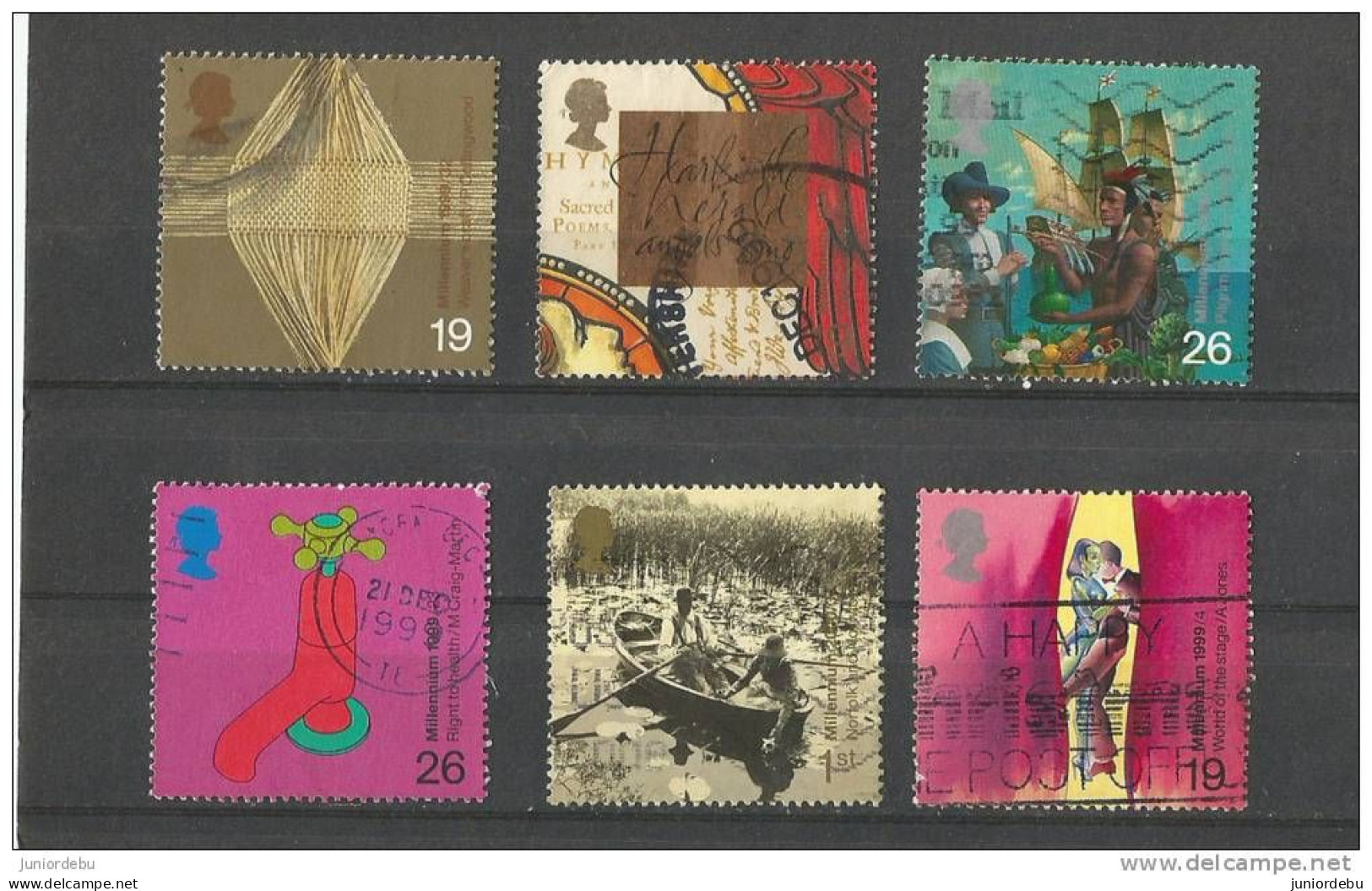 Great Britain - 1999  - Millennium  Issues- 6 Different  - USED. ( D ) ( Condition As Per Scan ) ( OL 05/05/2013 ) - Used Stamps