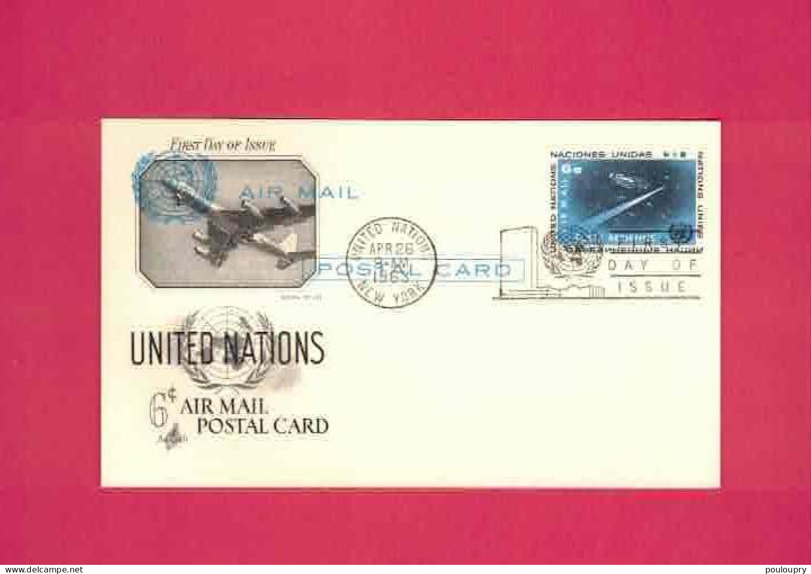 Carte Entier Postal De 1963 à 6 C - FDC - Espace - Covers & Documents