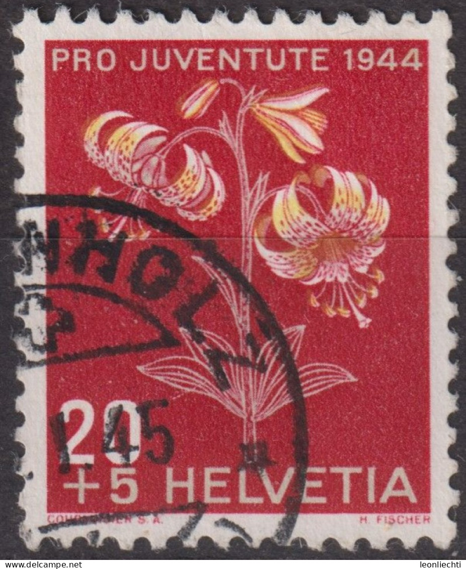 1944 Schweiz Pro Juventute ° Mi:CH 441, Yt:CH 401, Zum:CH J111, Türkenbund - Used Stamps