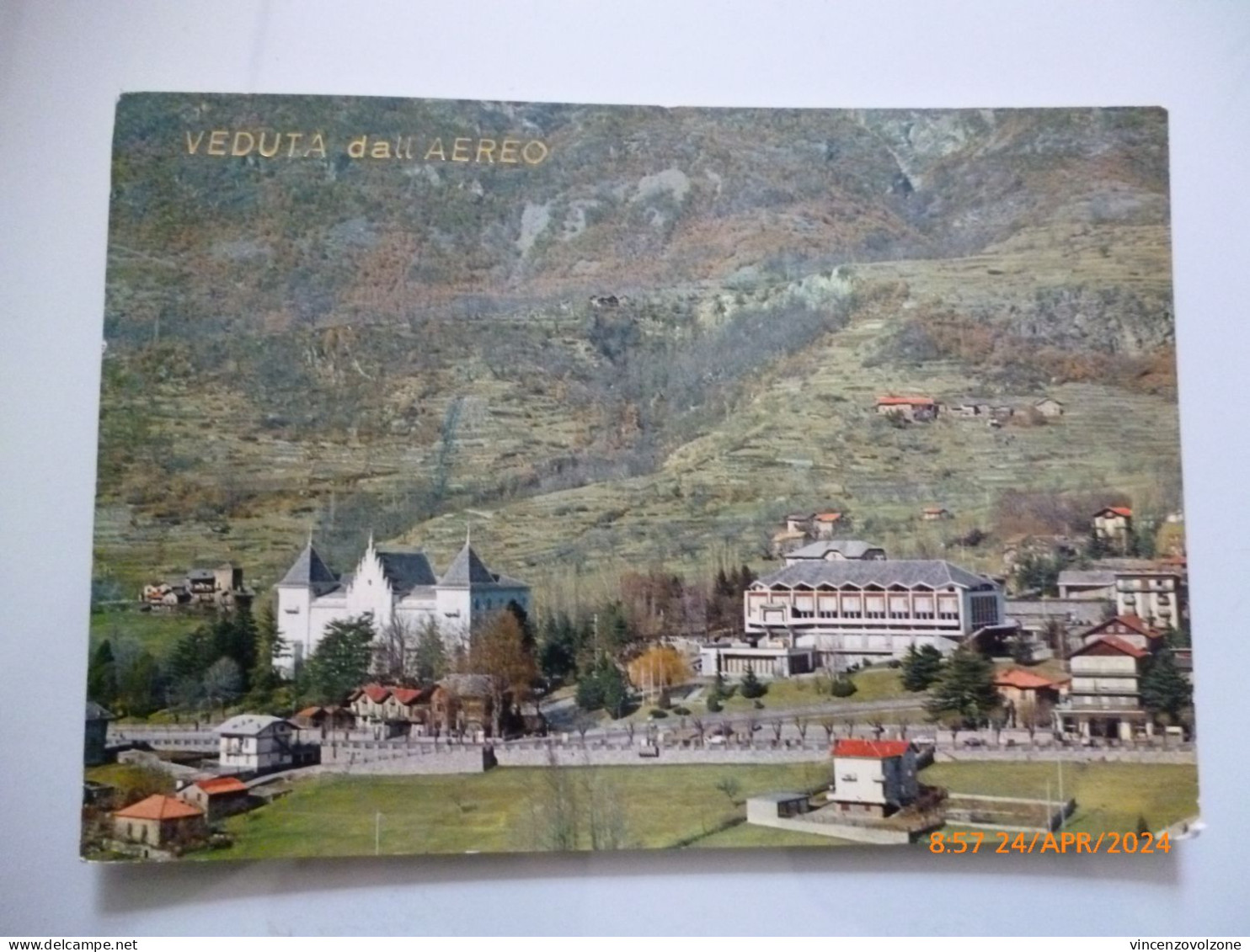 Cartolina Viaggiata "ST. VINCENT Scorcio Panoramico - Grand Hotel Billia" 1969 - Aosta