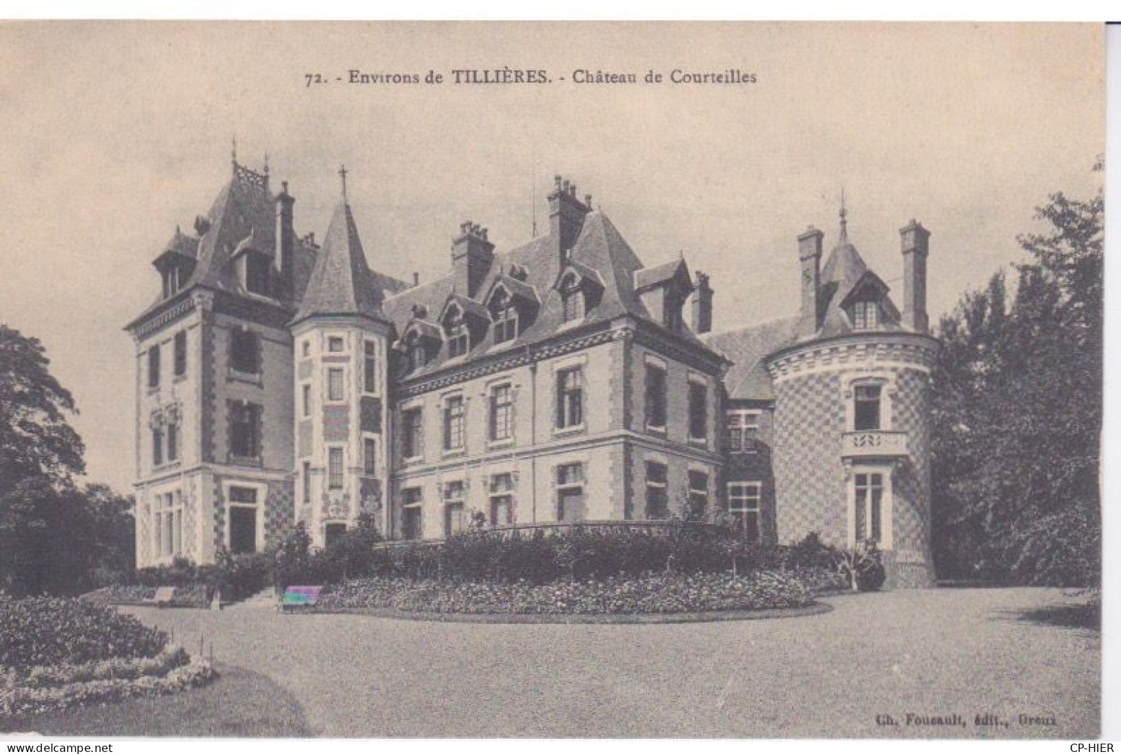 27 - EURE - ENVIRONS DE TILLIERES SUR AVRE - CHATEAU DE COURTEILLES - Tillières-sur-Avre