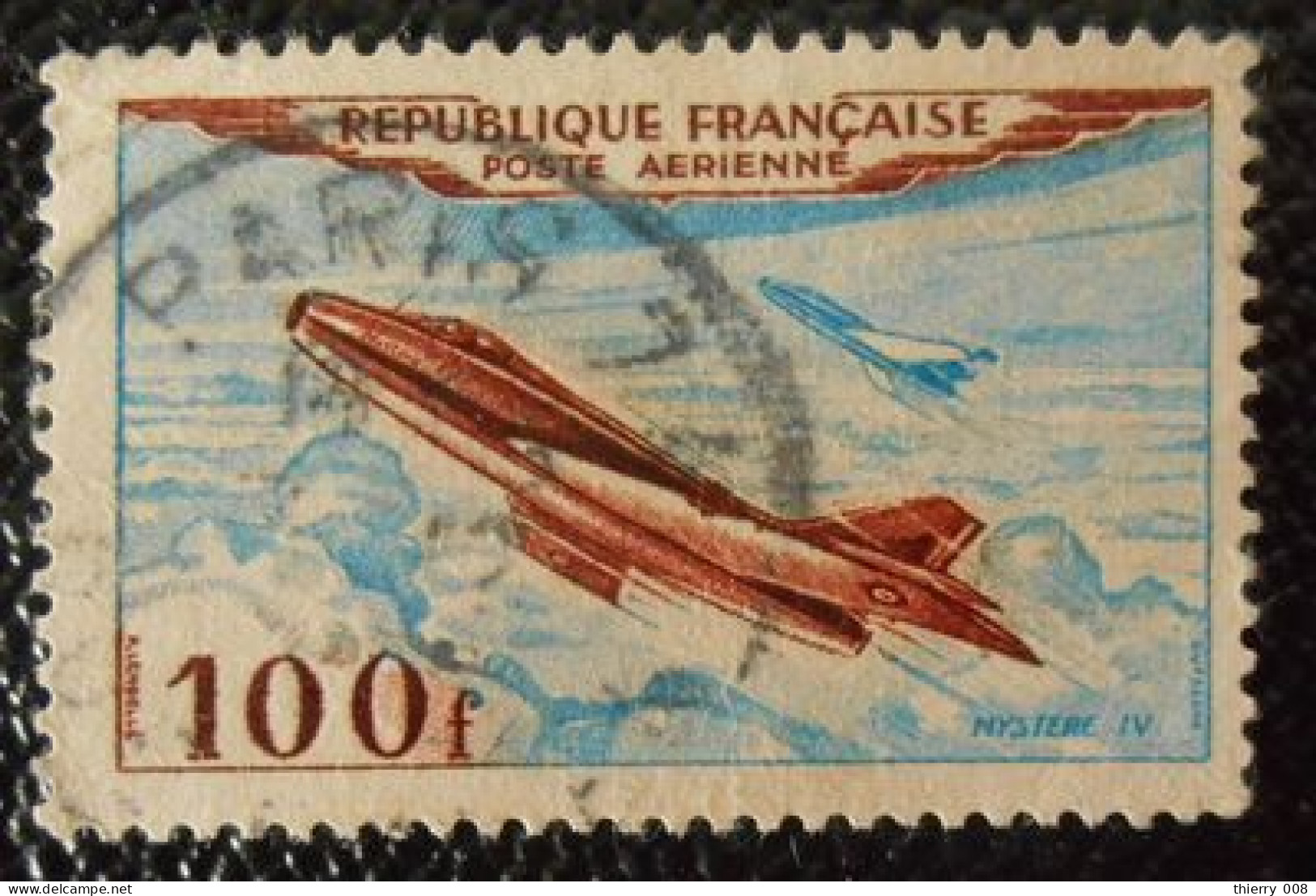France 1954 Poste Aérienne PA 30  Dassault Mystère IV  Oblitéré - 1927-1959 Used