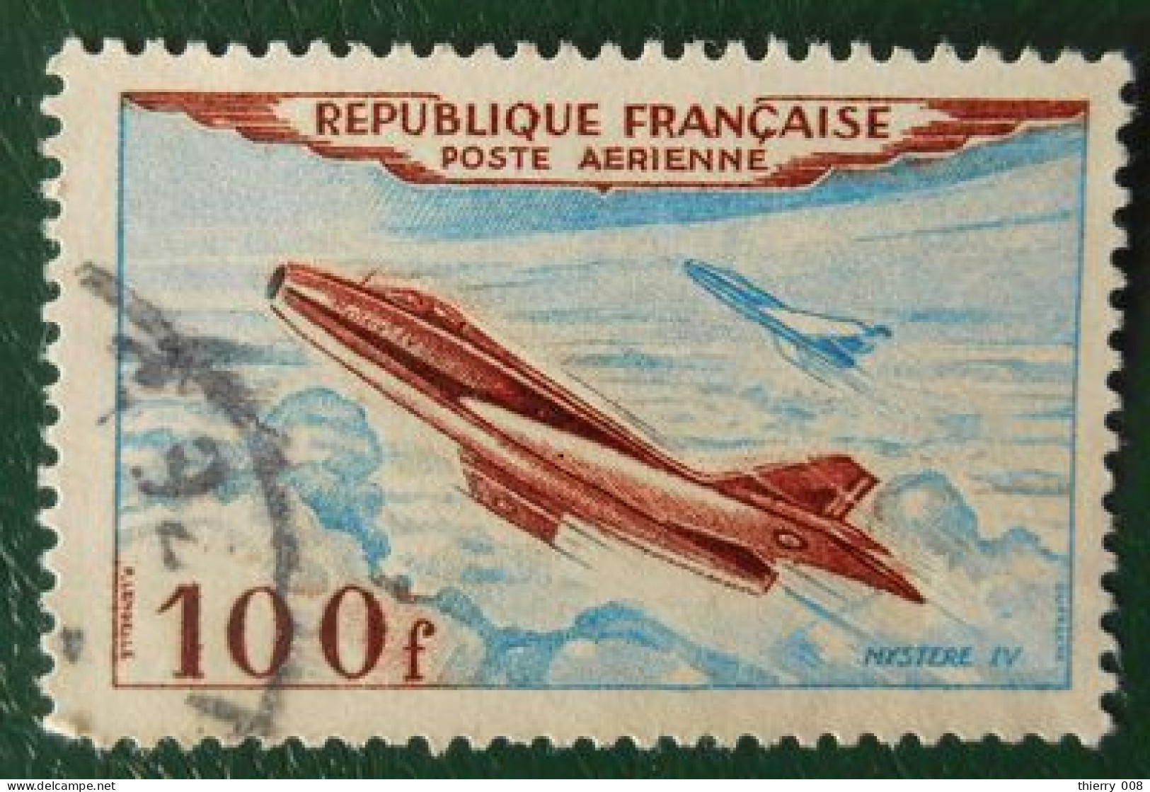 France 1954 Poste Aérienne PA 30  Dassault Mystère IV  Oblitéré - 1927-1959 Matasellados