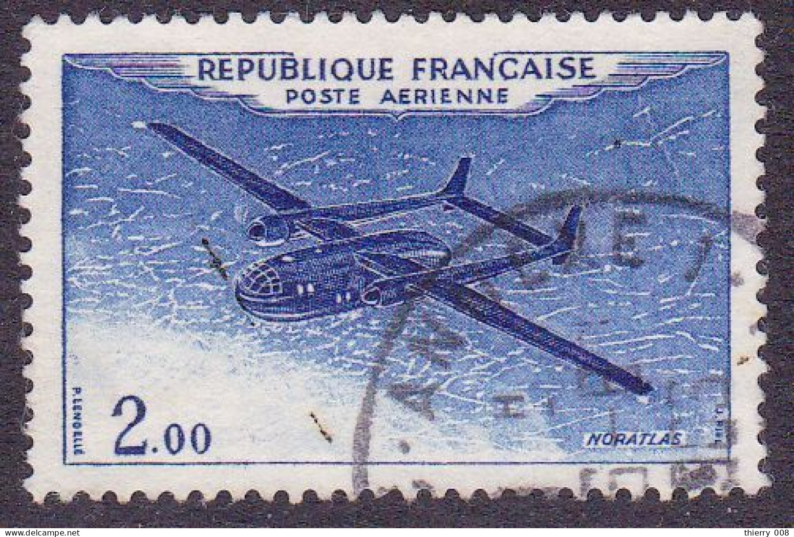 France 1960 1964 Poste Aérienne PA 38 Prototypes Nord Aviation Noratlas  Oblitéré - 1960-.... Gebraucht