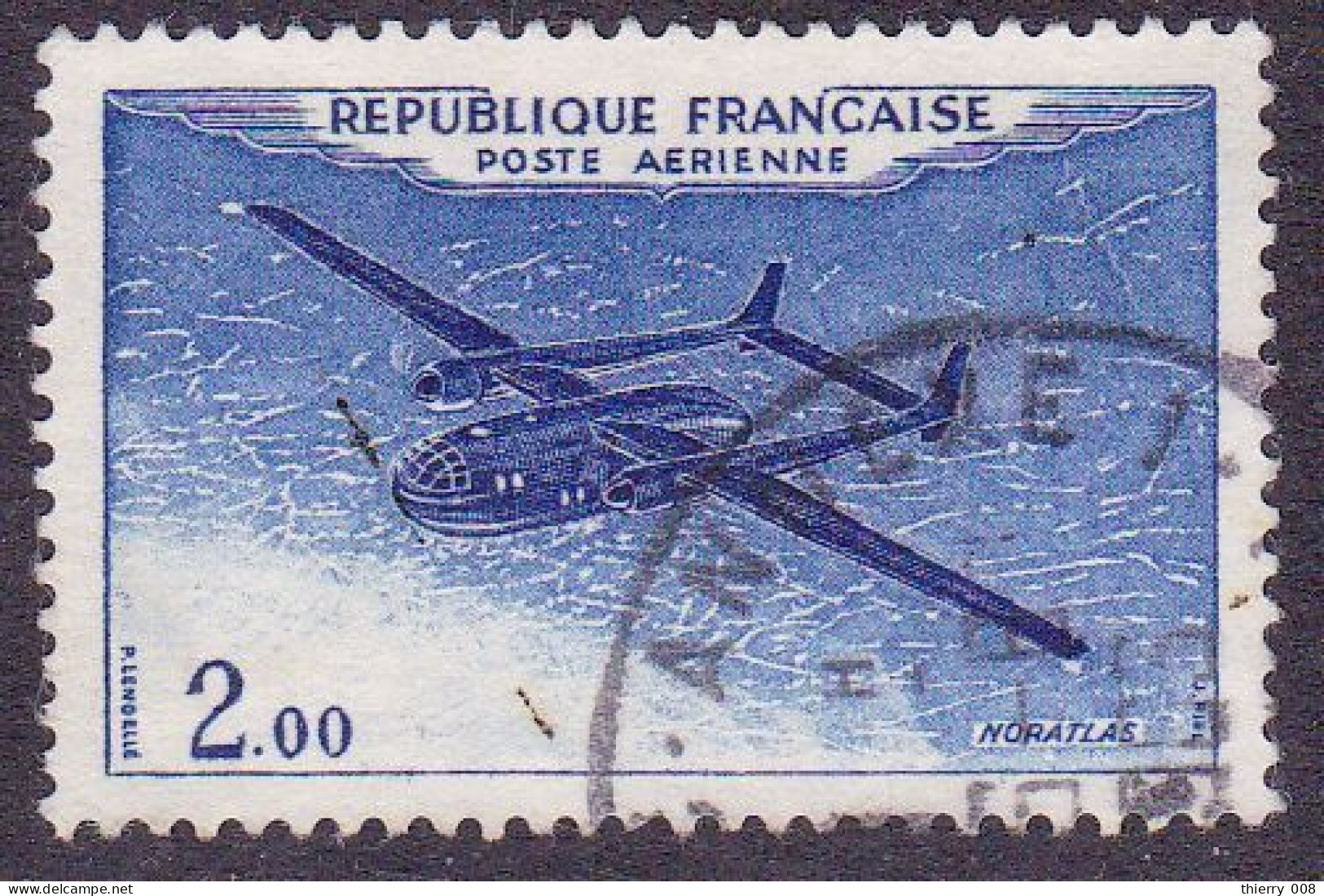 France 1960 1964 Poste Aérienne PA 38 Prototypes Nord Aviation Noratlas  Oblitéré - 1960-.... Matasellados