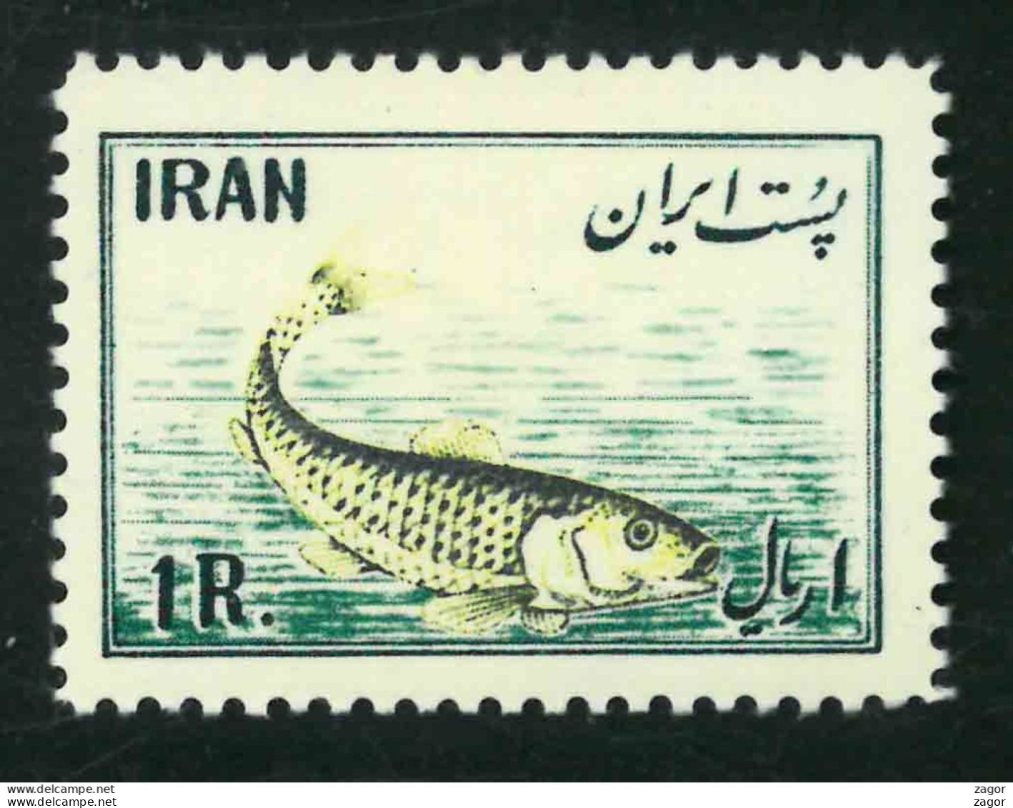 IRAN 1954  FISH MARINE  MLH  See 2 Scan - Irán