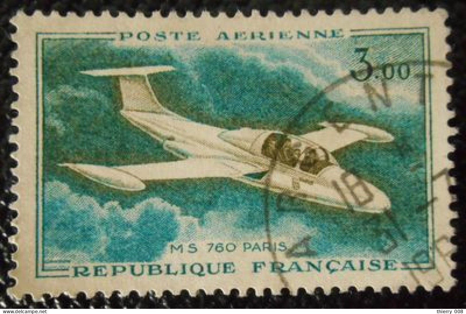 France 1960 1964 Poste Aérienne PA 39 Prototypes Morane Saulnier 760 Paris  Oblitéré - 1960-.... Oblitérés