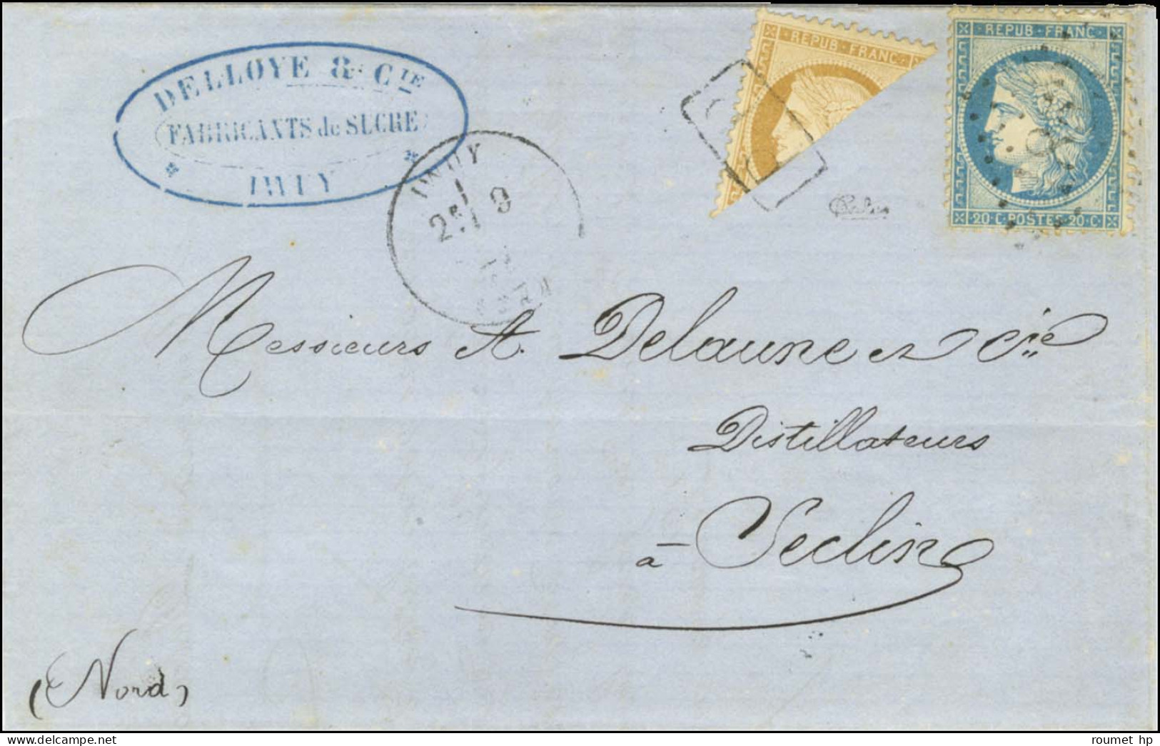 P.P. Encadré / N° 36 Coupé En Diagonale + N° 37 Obl GC 1853 Càd T 16 IWUY (57) 9 SEPT. 71 Sur Lettre Avec Texte Pour Sec - Andere & Zonder Classificatie