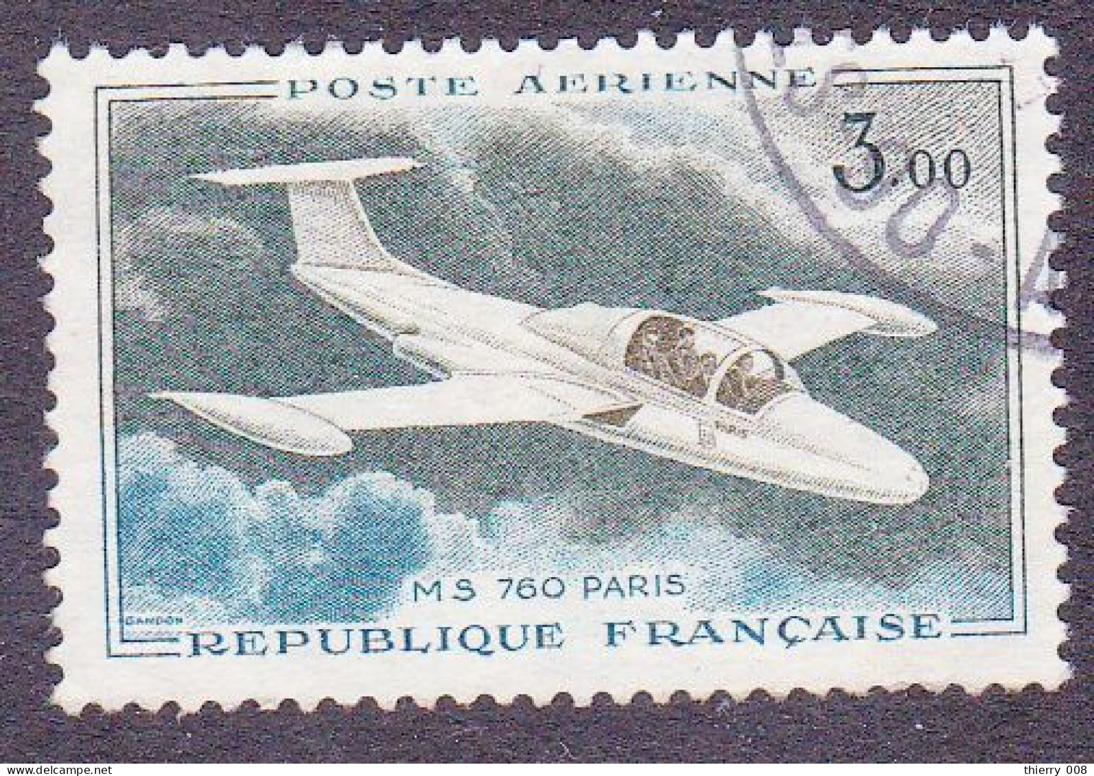 France 1960 1964 Poste Aérienne PA 39 Prototypes Morane Saulnier 760 Paris  Oblitéré - 1960-.... Used