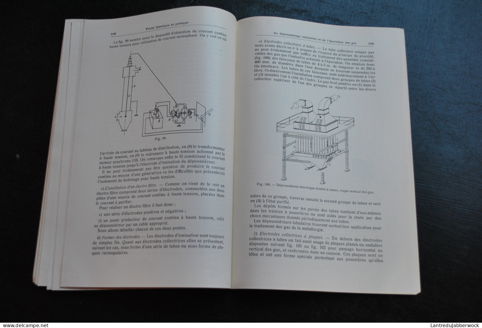 C. DE RAEDT Traité théorique et pratique du dépoussiérage industriel et de l'épuration des gaz Georges Chevalier 1944 