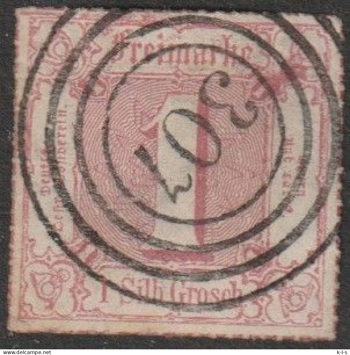 Altd.- Thurn & Taxis: 1866, Mi. Nr. 48, Freimarke: 1 Sgr. Ziffer Im Quadrat. Vierringstpl. 307 - Afgestempeld