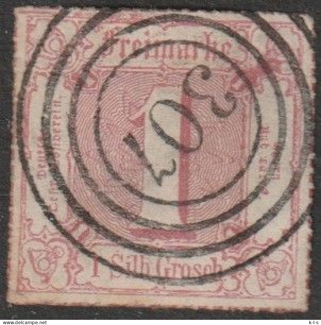 Altd.- Thurn & Taxis: 1866, Mi. Nr. 48, Freimarke: 1 Sgr. Ziffer Im Quadrat. Vierringstpl. 307 - Usados