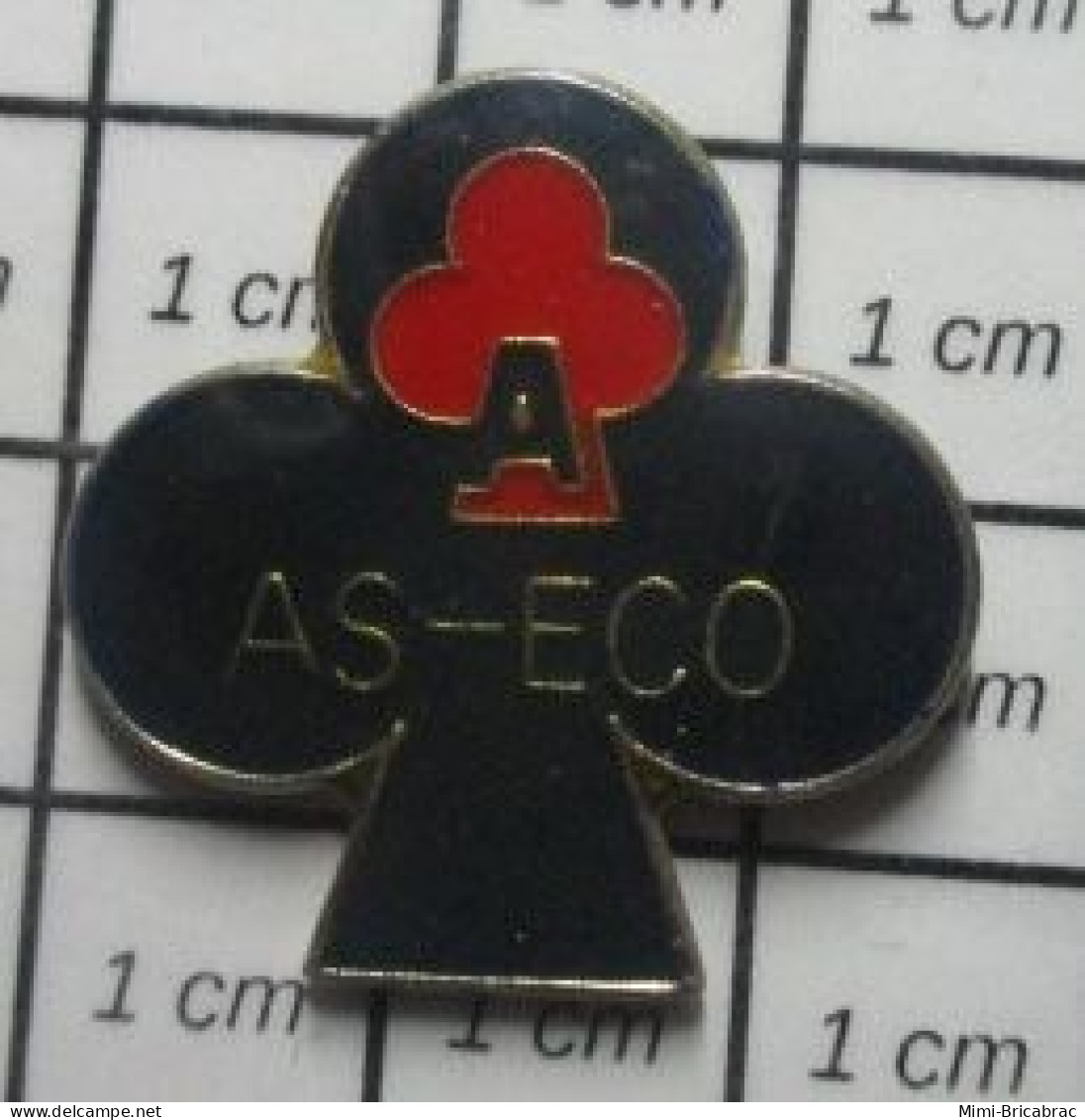 1618b Pin's Pins / Beau Et Rare : MARQUES / AS-ECO TREFLE NOIR - Trademarks