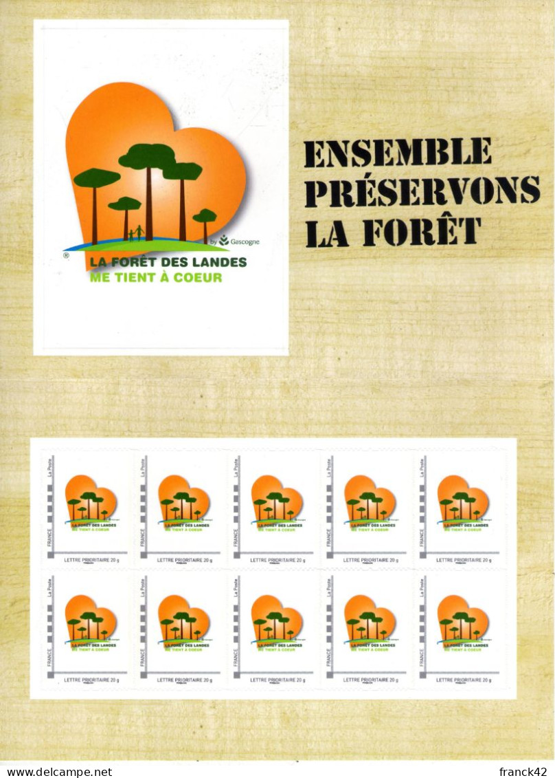 Collector De 10 Timbres. La Forêt Des Landes Me Tient à Coeur - Collectors