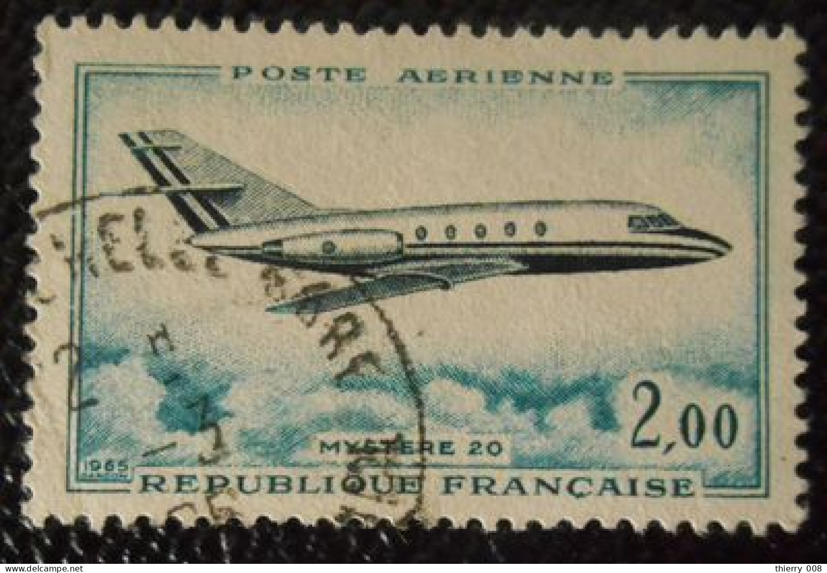 France 1965 Poste Aérienne PA 42 Dassault Mystère 20  Oblitéré - 1960-.... Gebraucht