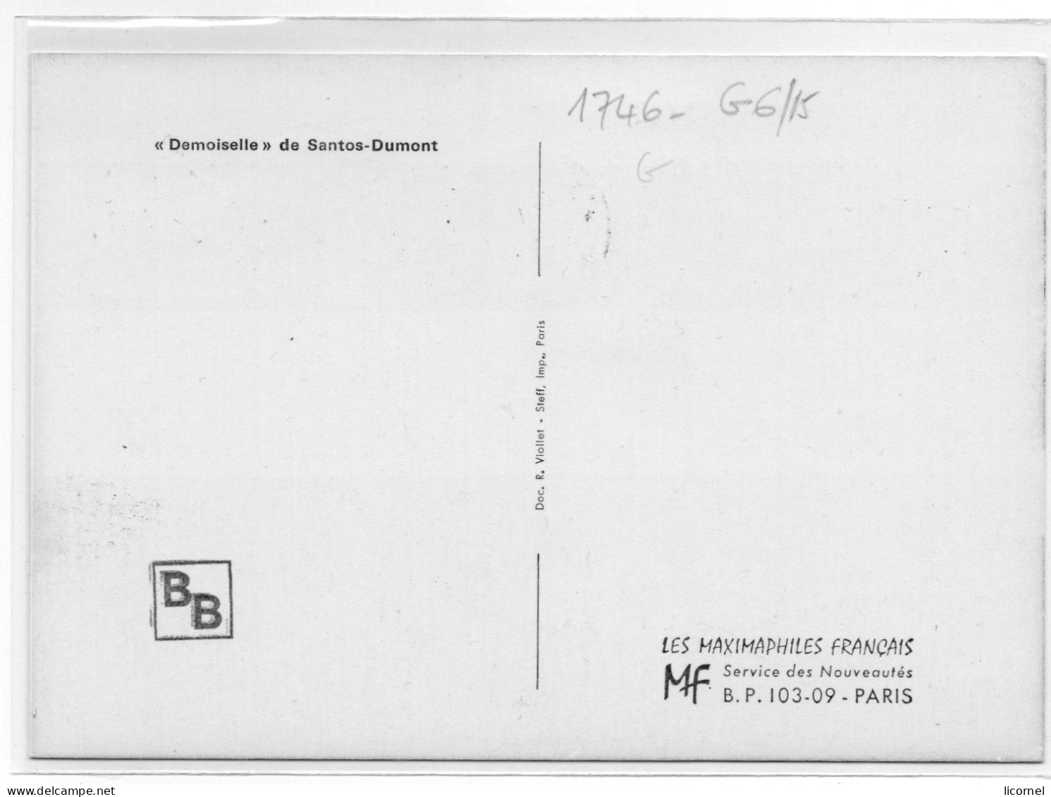 Carte Maxi 1973 Premier Jour" Demoiselle " De SANTOS DUMONT - 1970-1979