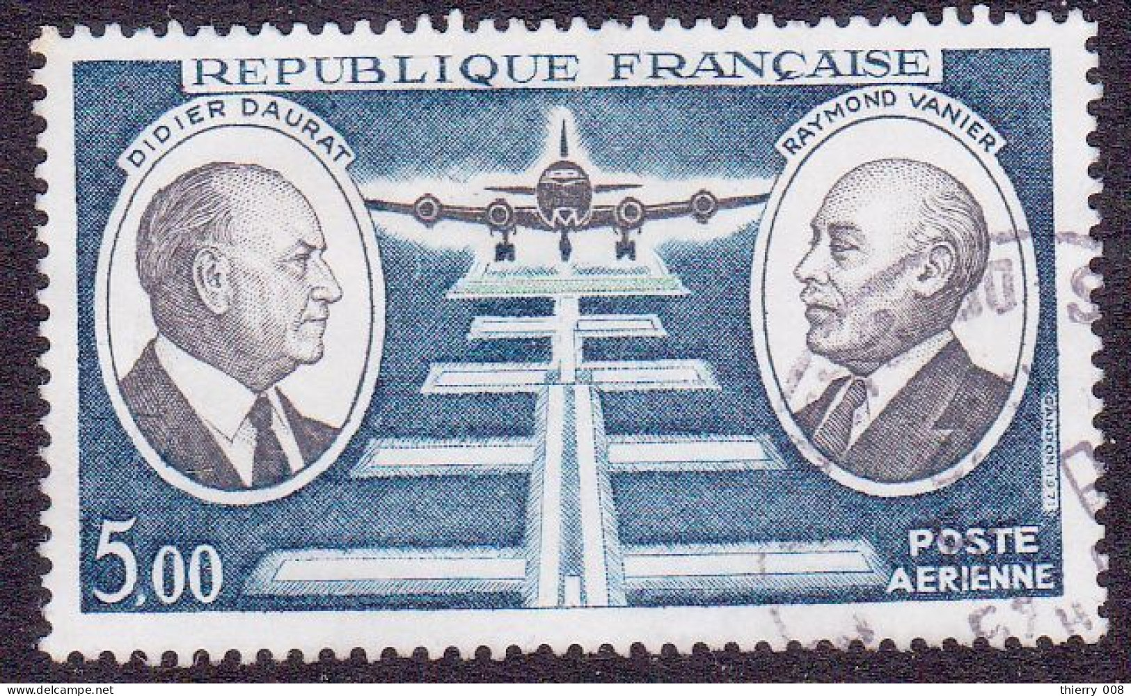 France 1971 Poste Aérienne PA 46 Didier Daurat  Raymond Vanier Pionniers De La Poste Aérienne  Oblitéré - 1960-.... Matasellados