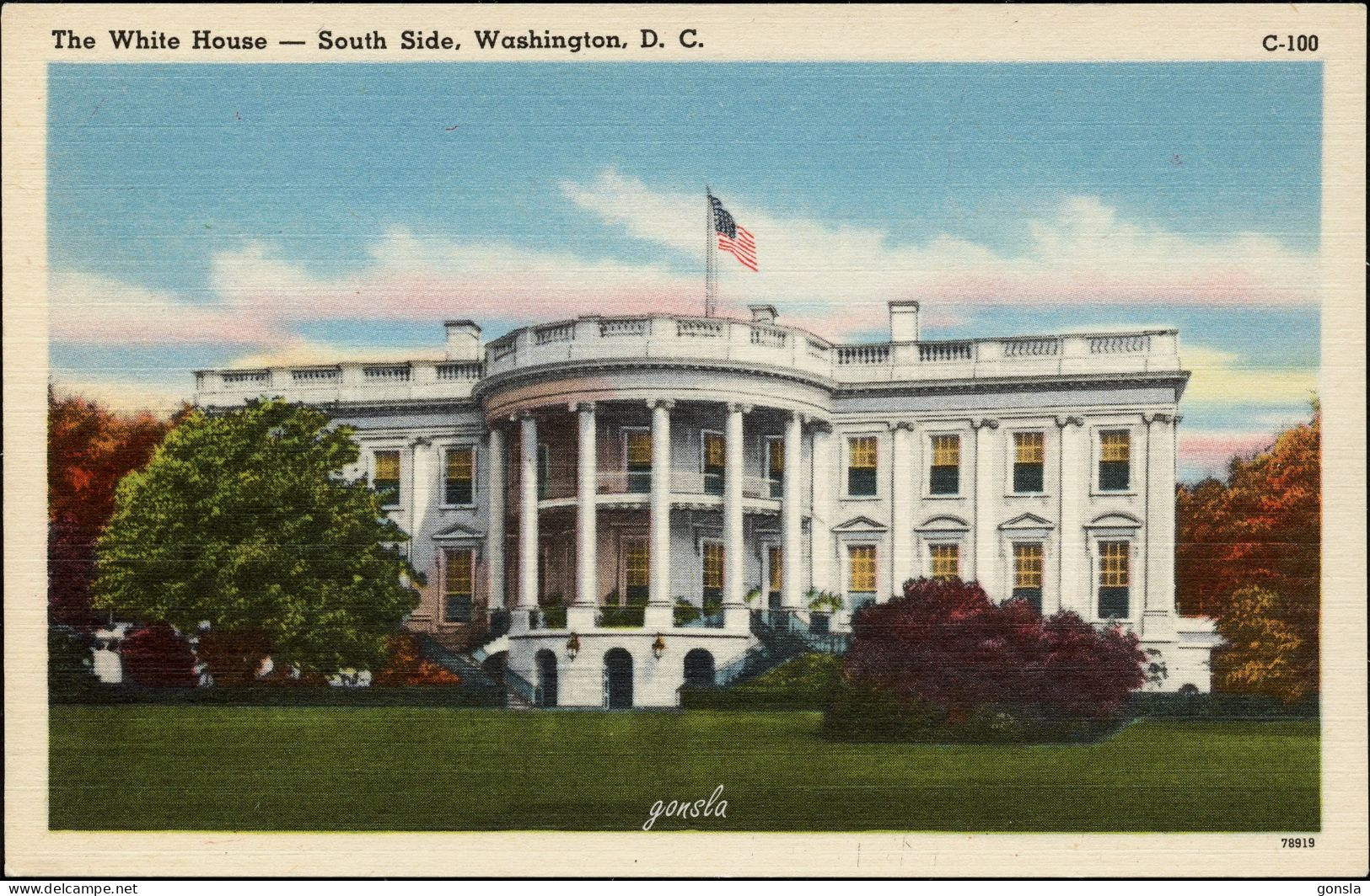 WASHINGTON D.C. 1940-1950 "The White House" - Washington DC