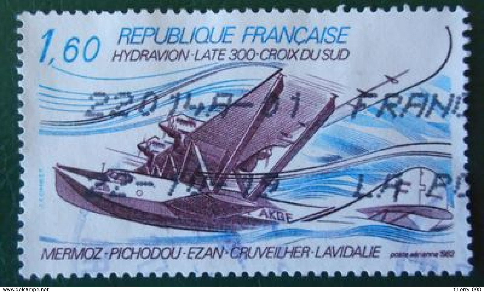 France 1982 Poste Aérienne PA 56 Hydravion Laté 300 Croix Du Sud  Oblitéré - 1960-.... Gebraucht