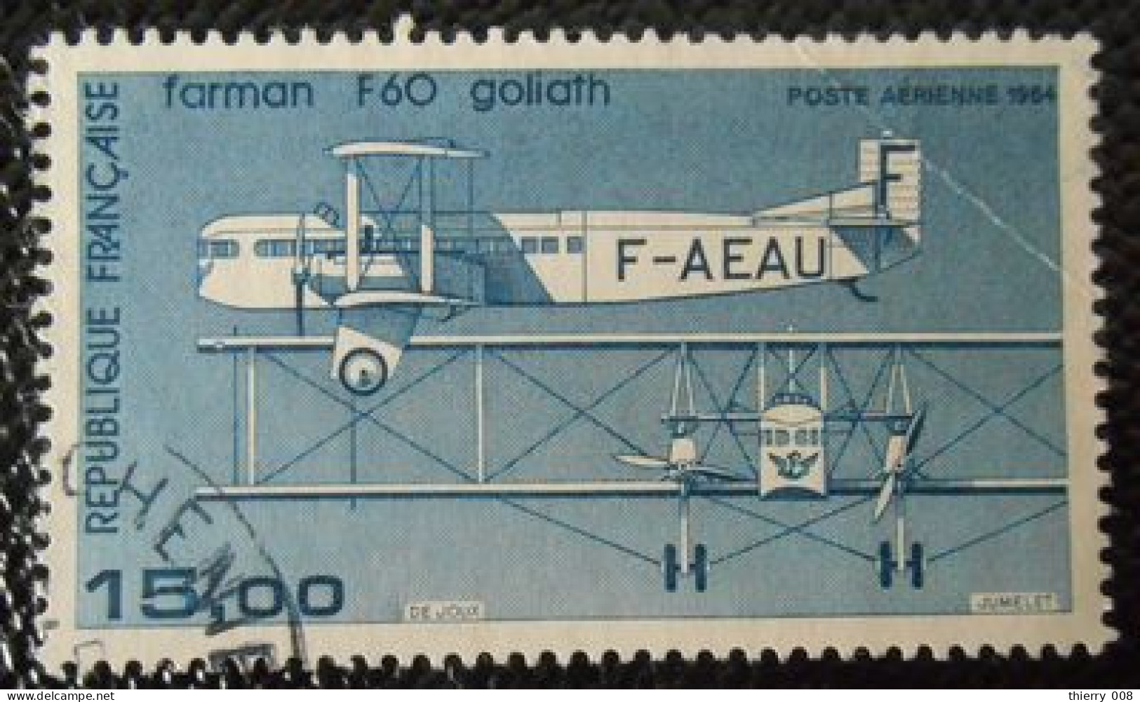 France 1984 Poste Aérienne PA 57b Avion Bimoteur Farman F 660 Goliath  Oblitéré - 1960-.... Used