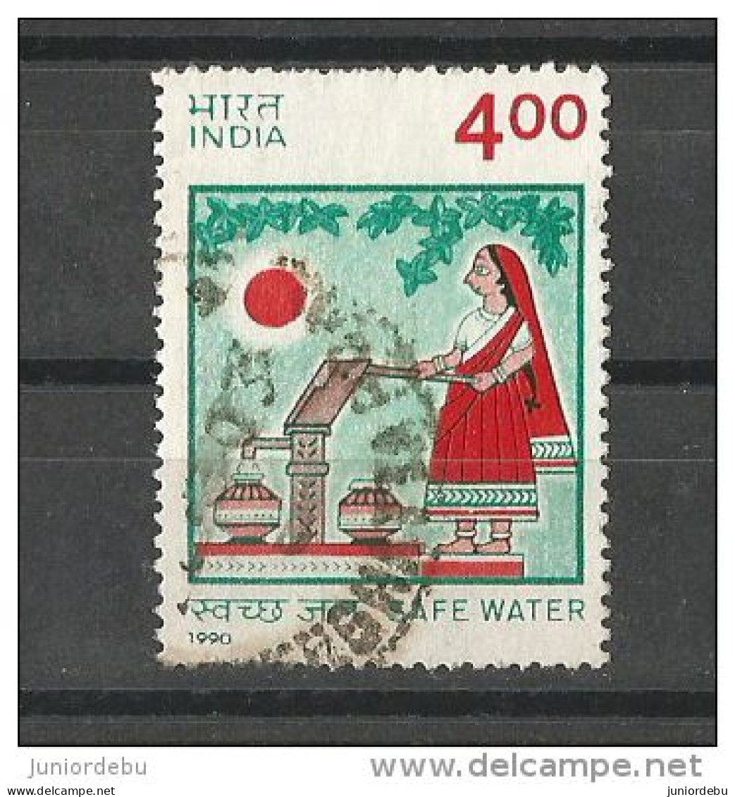 India - 1990  - Safe Water  - USED. ( OL 25/12/2013) - Gebraucht