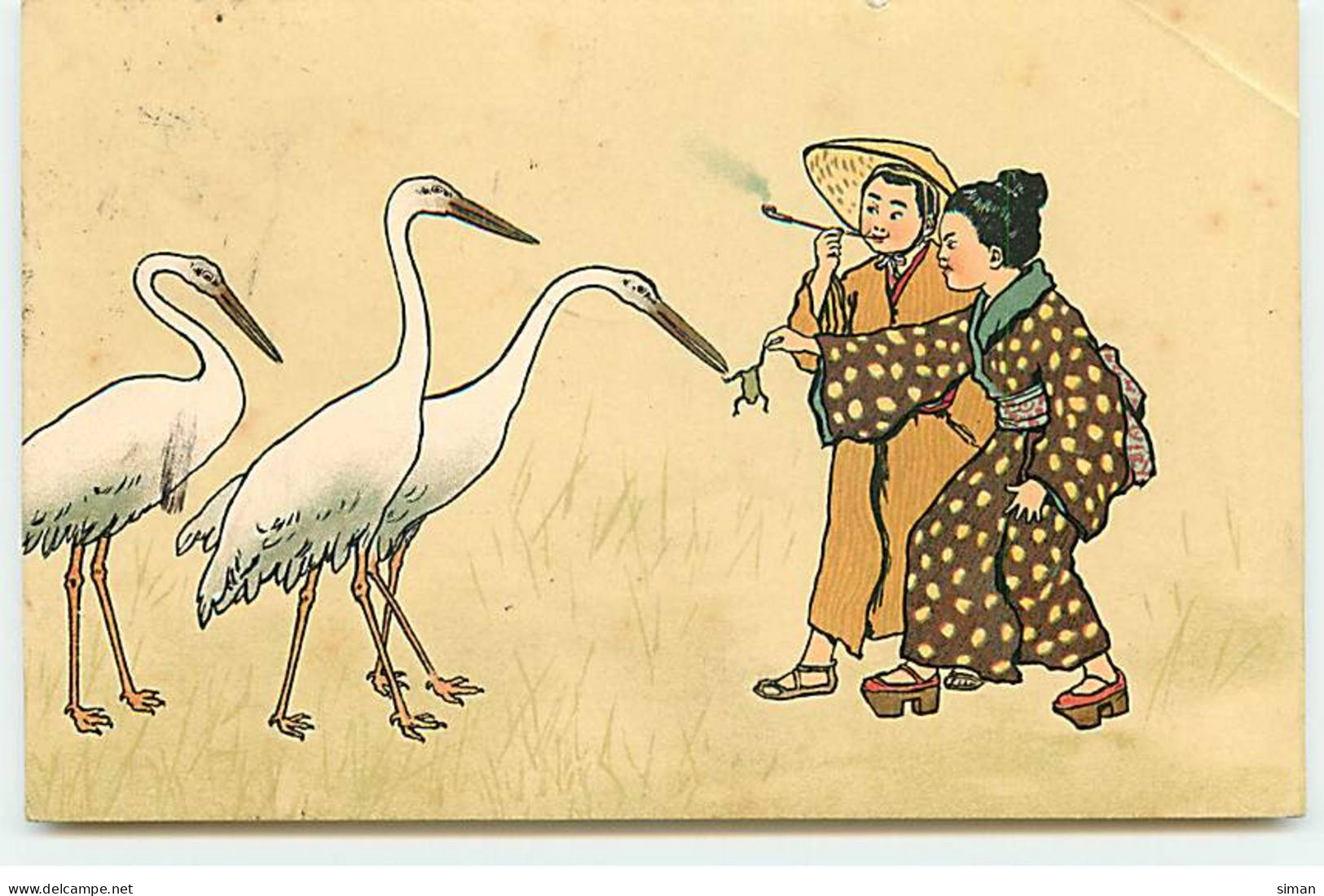 N°20574 - MM Vienne N°193 - Couple De Japonais Offrant Une Grenouille à Des Echassiers - Vienne