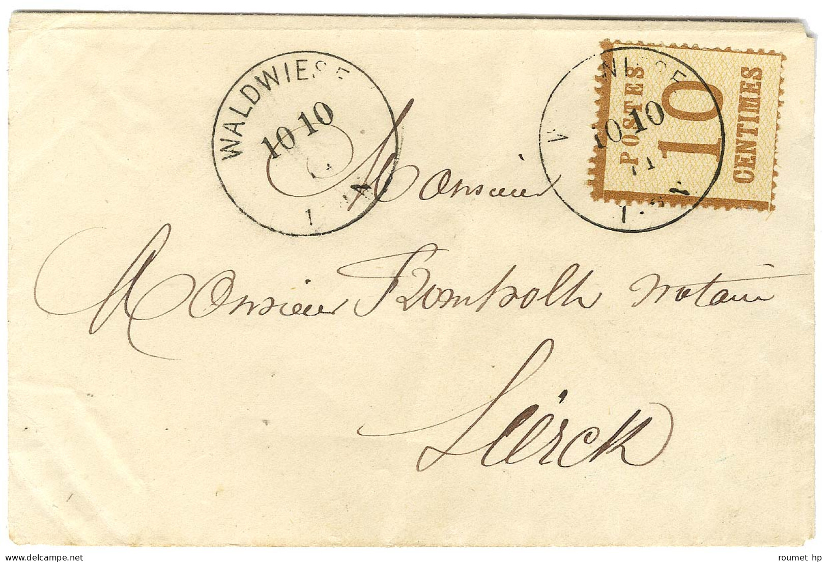 Càd WALDWIESE / Als. N° 5 Sur Lettre Pour Sierck. 1871. - TB / SUP. - Covers & Documents