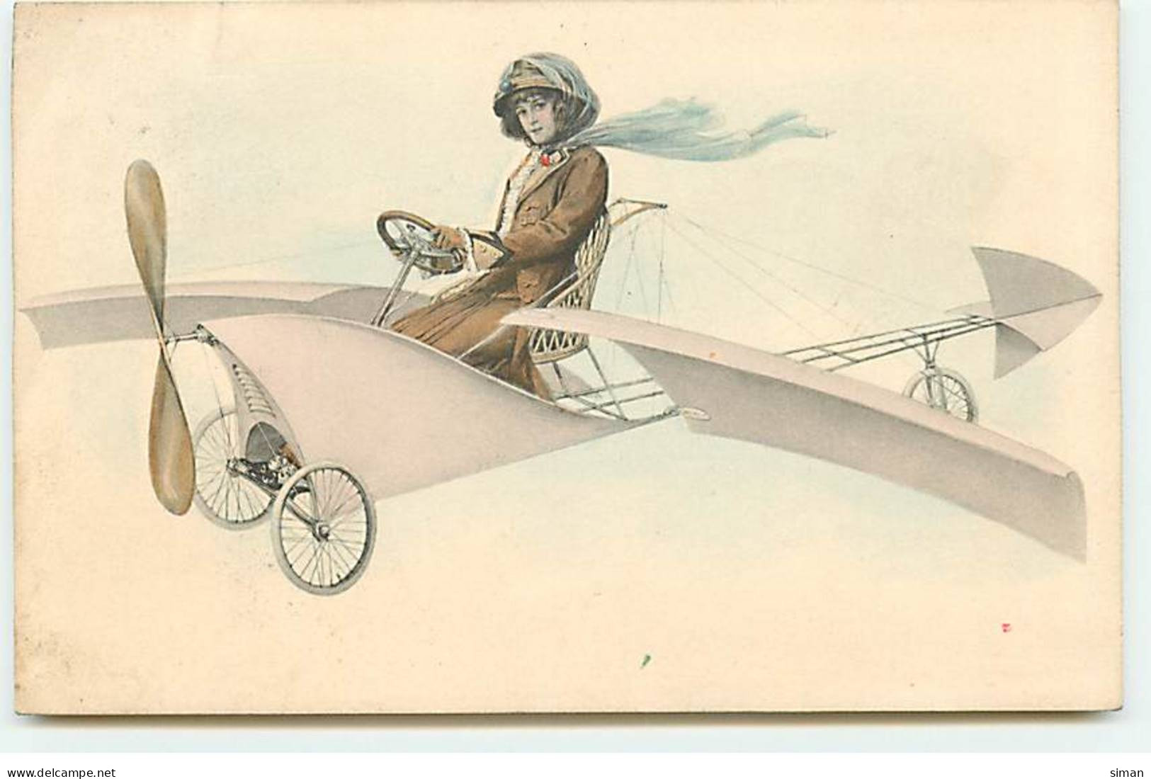 N°20519 - Illustrateur - MM Vienne N°585 - Femme Pilotant Un Avion - Vienne