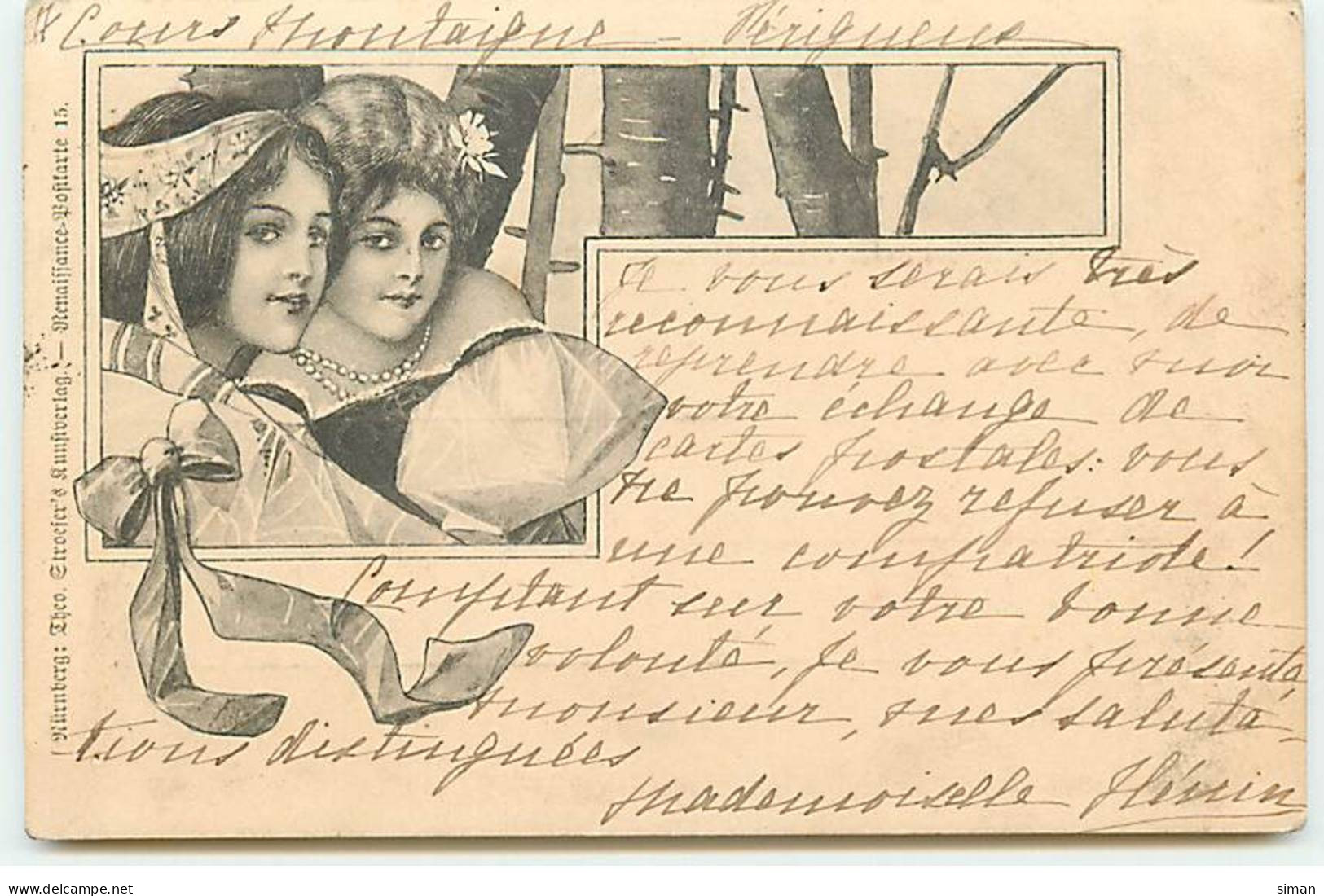 N°18311 - Edit. Theo Stroefer's - Deux Jeunes Femmes - 1900-1949