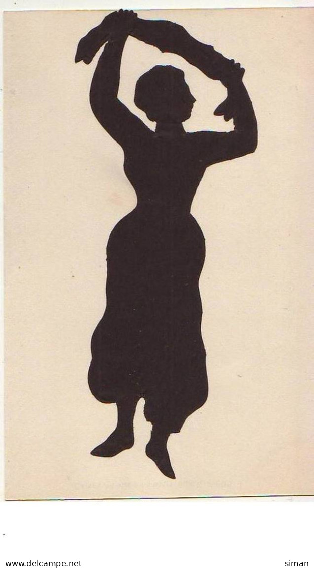 N°12764 - Silhouette D'une Femme - Cartes Animées Lambert - Silueta