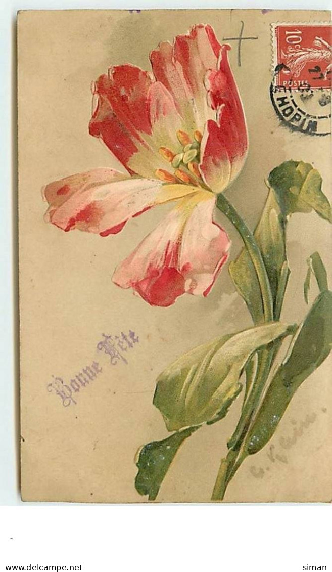 N°12772 - Carte Gaufrée - C. Klein - Bonne Fête - Tulipe - Klein, Catharina