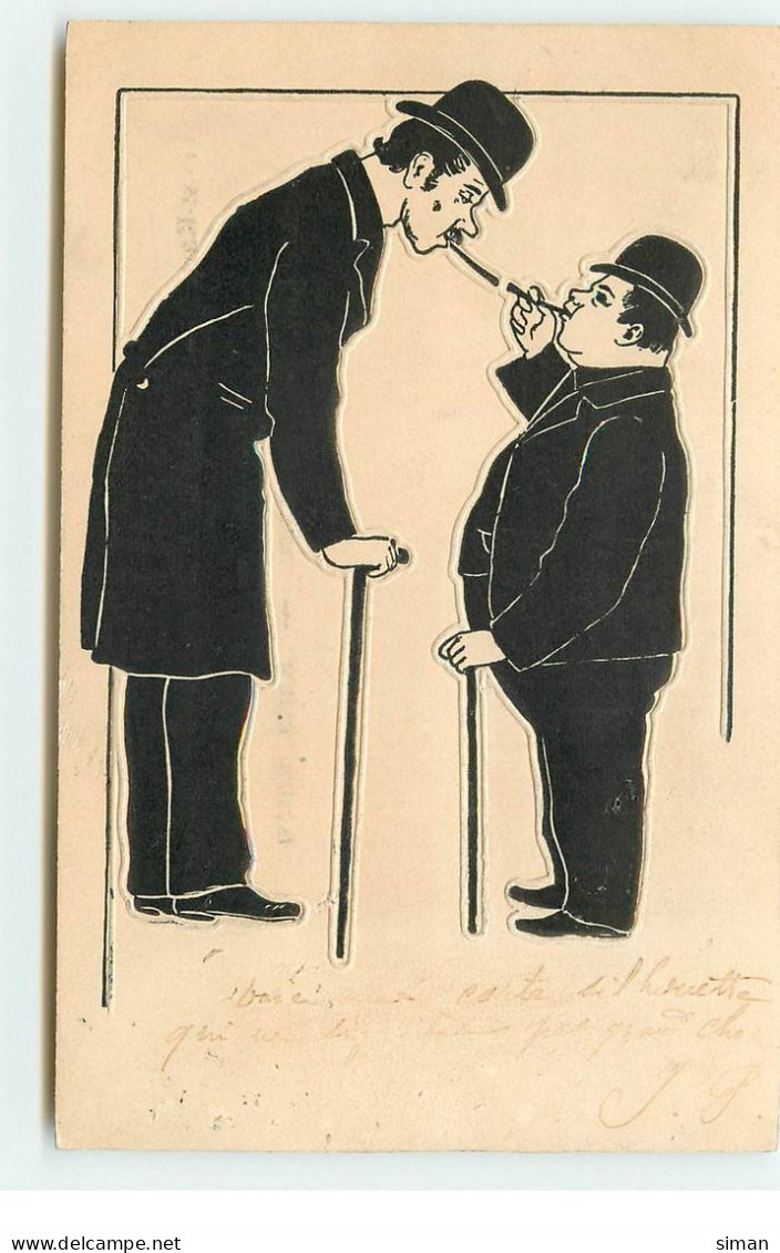 N°17324 - Carte Gaufrée - Laurel Et Hardy - Künstler