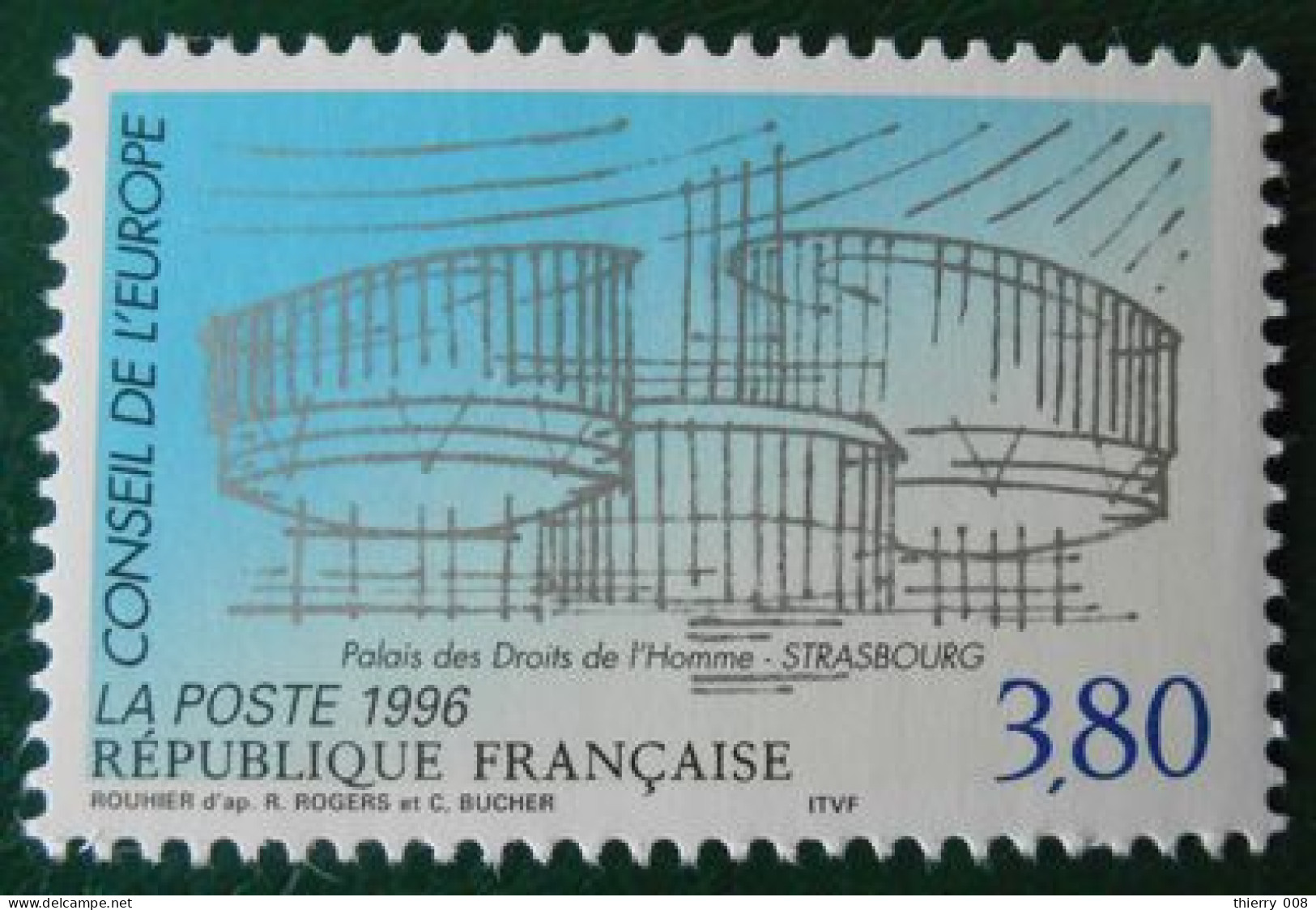 Année 1996  Conseil De L'Europe Palais Des Droits De L'Homme Strasbourg Neuf - Ongebruikt