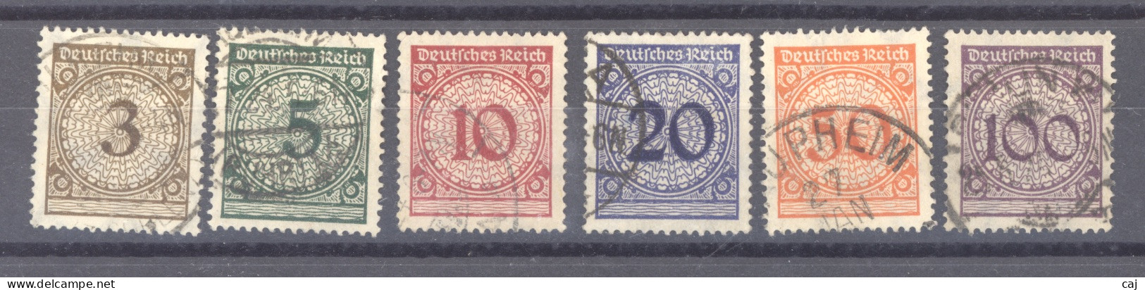 Allemagne  -  Reich  :  Mi  338-43  (o) - Usati