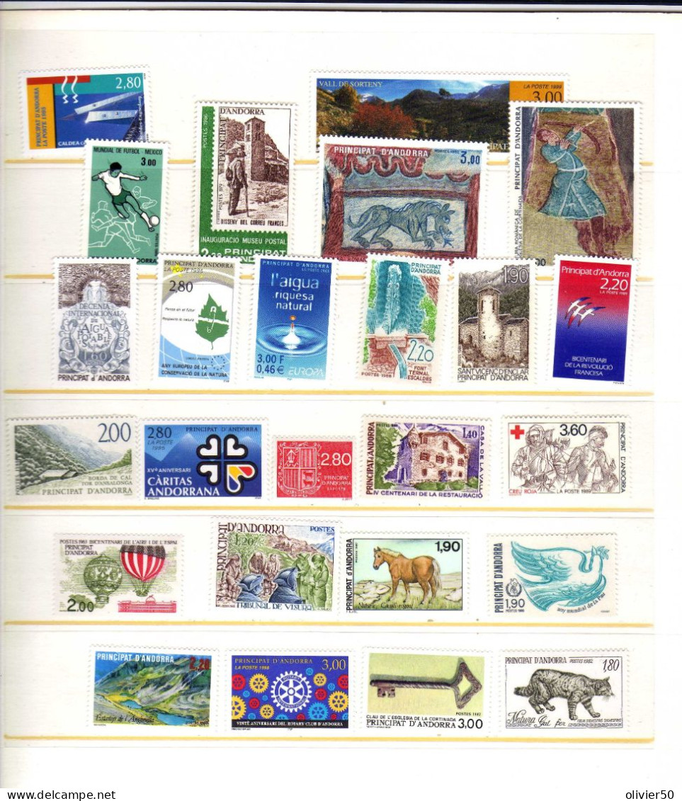 Andorre Francaise - Art - Sites - Faune -  Neufs** - MNH - Unused Stamps