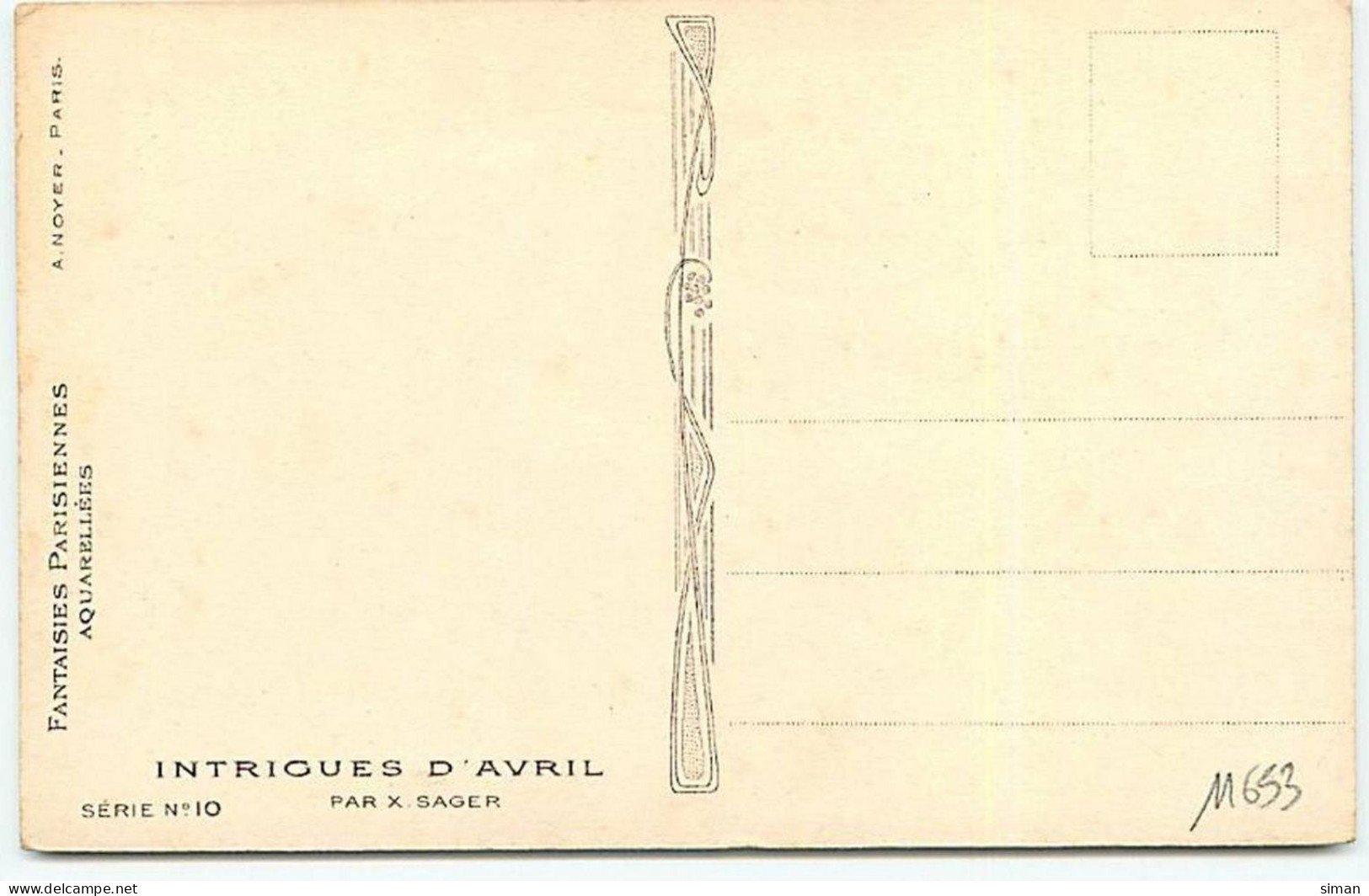 N°11653 - Carte Illustrateur - Xavier Sager - Intrigues D'Avril - L'Ambitieuse - Sager, Xavier