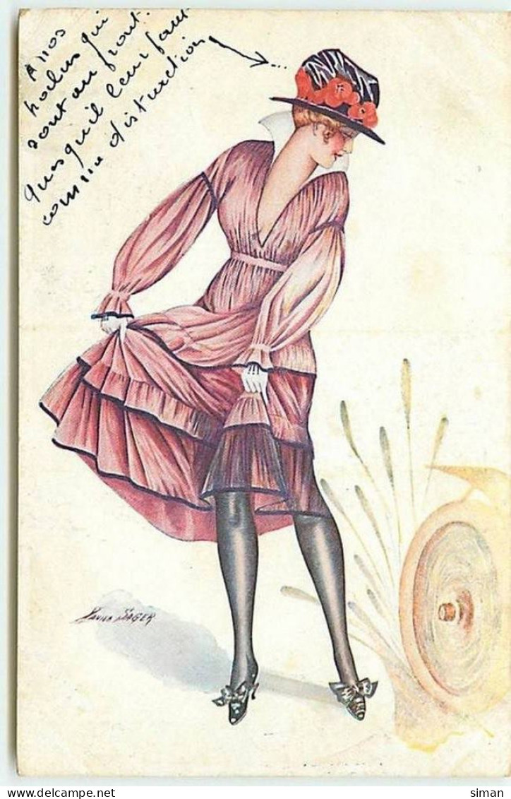 N°11656 - Carte Illustrateur - Xavier Sager - Petites Femmes De Paris - Sager, Xavier