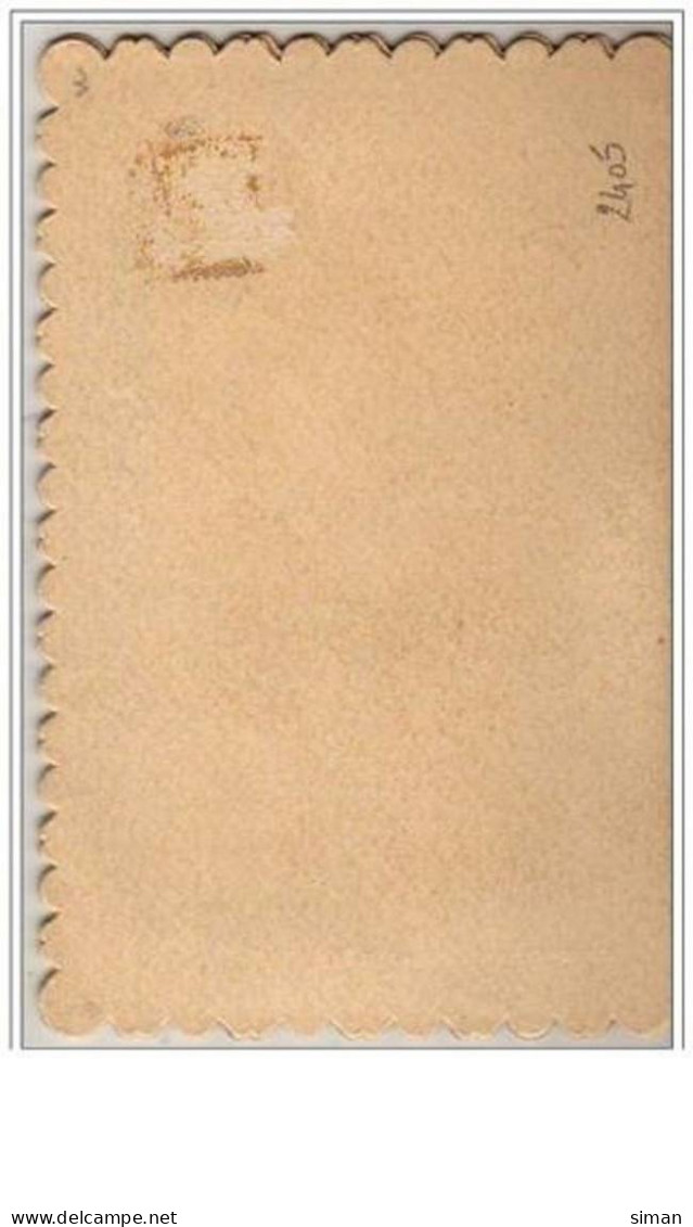 N°2405 - Carte Brodée Livret - Bonne Année - Mimosa - Brodées
