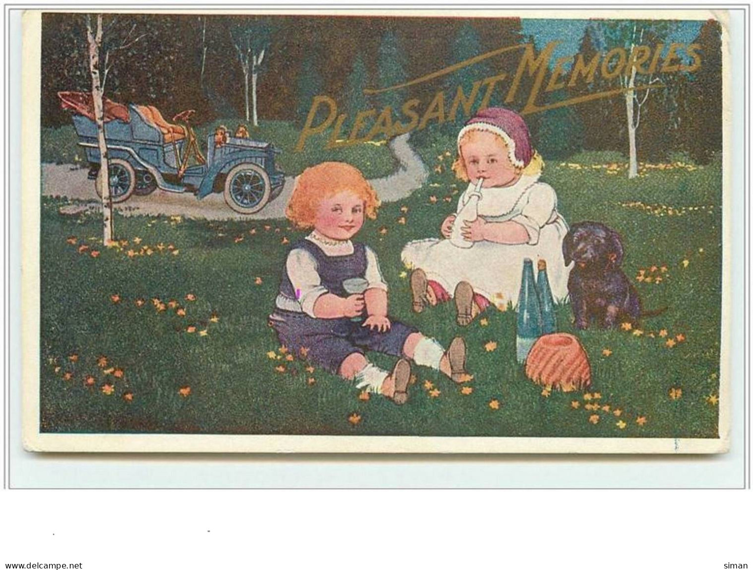 N°1973 - Pleasant Memories - Enfants Et Teckel - Flatscher - Autres & Non Classés