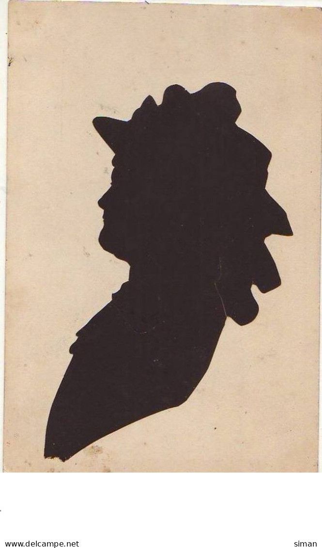 N°12709 - Silhouette - Femme Avec Un Chapeau - Silueta