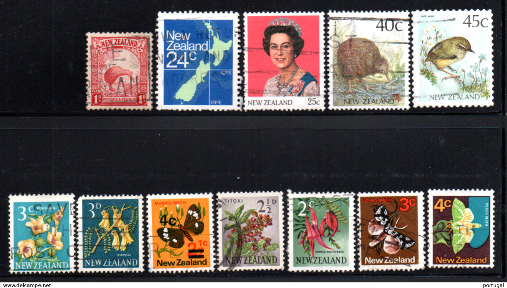 Nouvelle-Zélande ( 12 Timbres ) - OBLITERE - Collections, Lots & Series