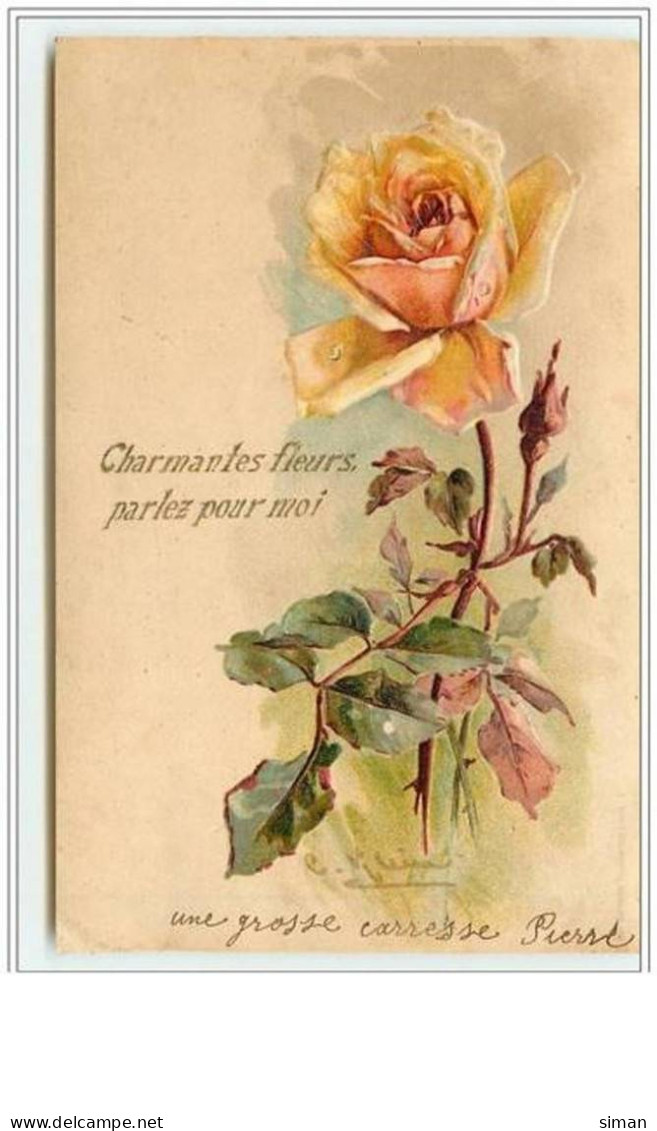 N°2018 - Catharina Klein - Carte Gaufrée - Rose - Klein, Catharina