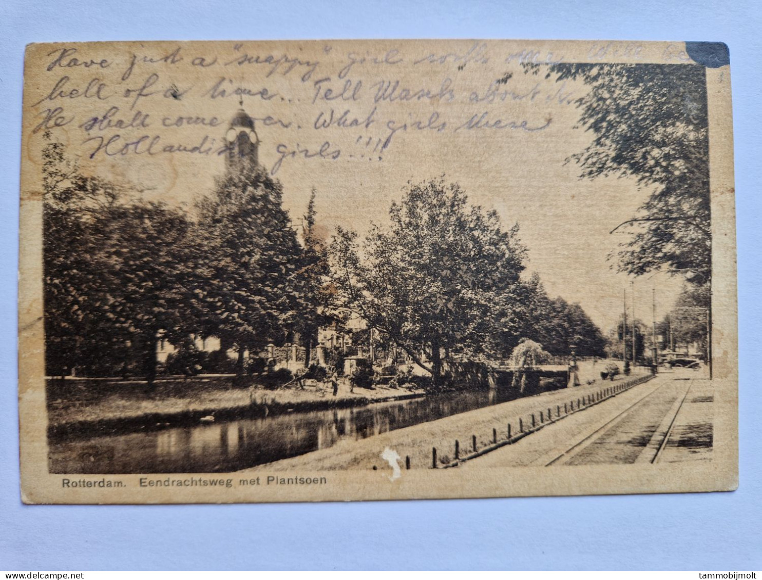 Netherlands. Postal Card From Rotterdam To Chicago, NVPH 180 With Perfin K5 - Rotterdam