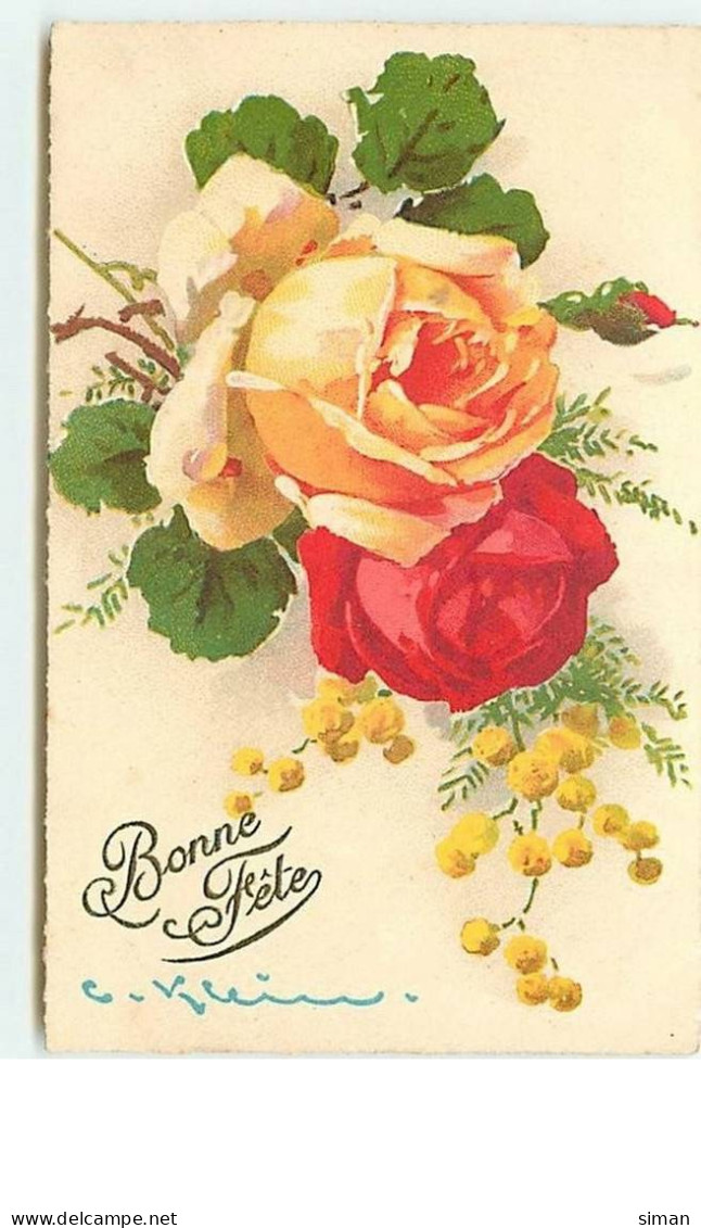 N°11603 - Carte Illustrateur - Catharina Klein - Roses Et Mimosa - Klein, Catharina