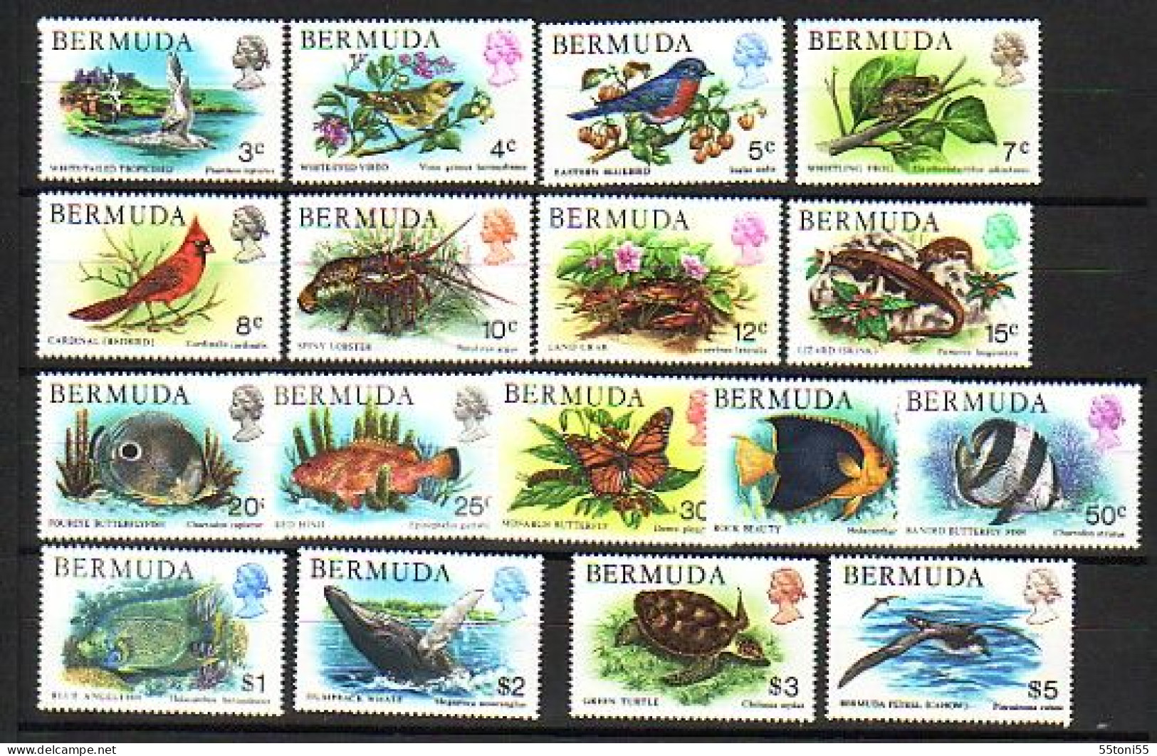 1978  FAUNA- Animals. Birds. Fishes Michel -352/68 MNH17 V.-MNH  BERMUDA - Bermuda