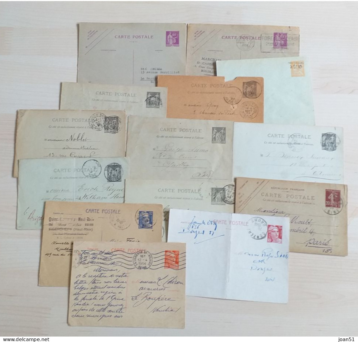 (11) LOT ENTIERS DIVERS - Cartoline Postali Ristampe (ante 1955)