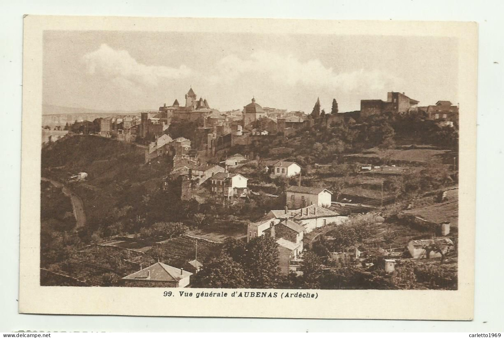 VUE GENERALE D'AUBENAS ( ARDECHE ) NV FP - Aubenas