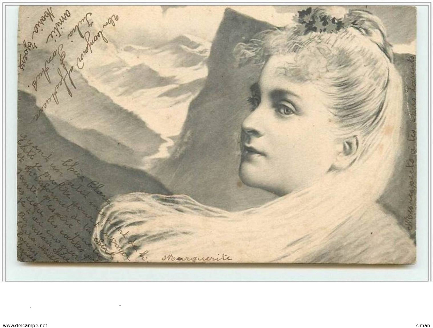 N°2371 - Portrait De Femme Dans Un Décor Montagnard - 1900-1949
