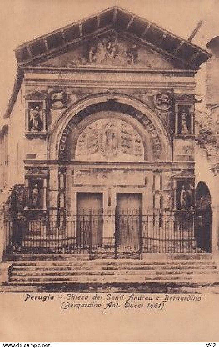 PERUGIA         CHIESA DEI SANTI ANDREA E BERNARDINO - Perugia